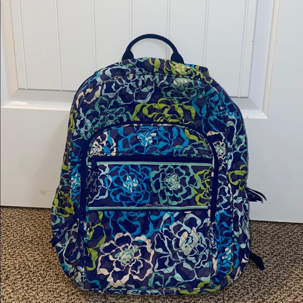 Vera Bradley backpack katalina blue and green floral